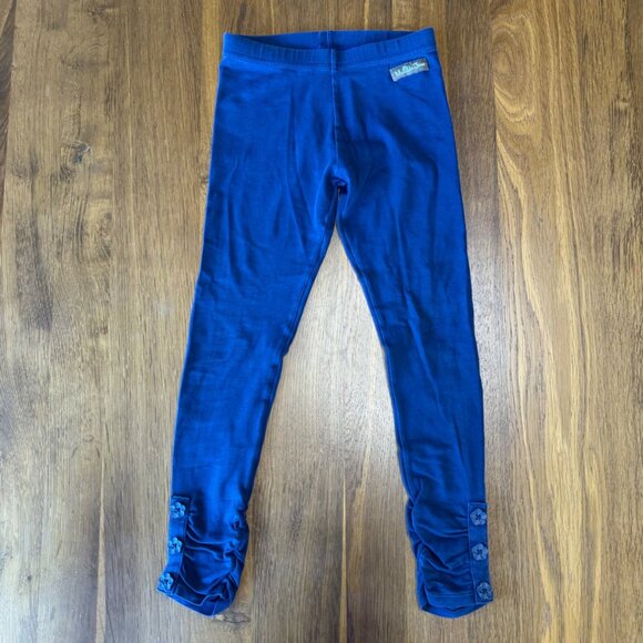 MATILDA JANE Leggings Bundle Girls 6 Legging Pants 3 Pairs Blue Stripes Ruffles - Picture 7 of 16